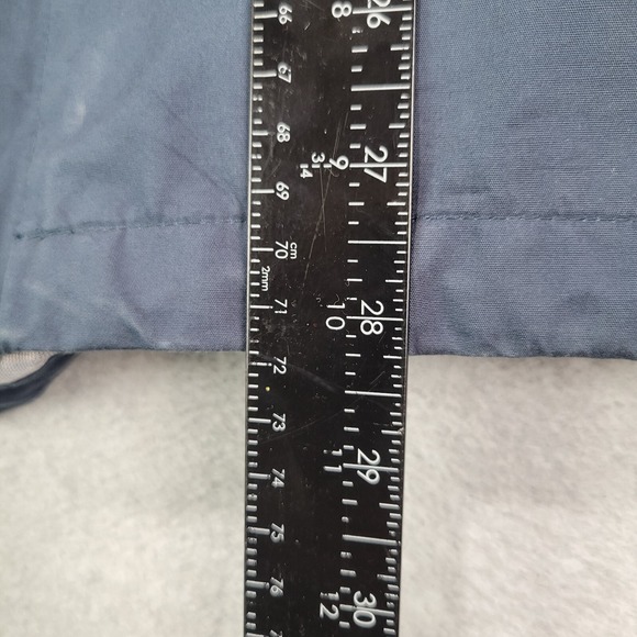 Line Of Trade Jacket Men Large Blue Portland Rain Coat‎ Hooded Full Zip Outdoors - Picture 6 of 9